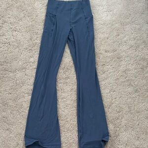 Women's Flared Leggings in Blue
